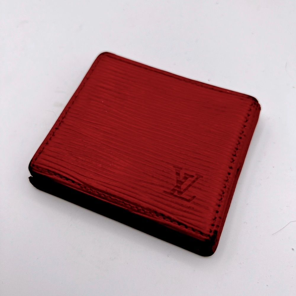 Louis Vuitton Red Epi Leather Collapsible Boite Coin Box
